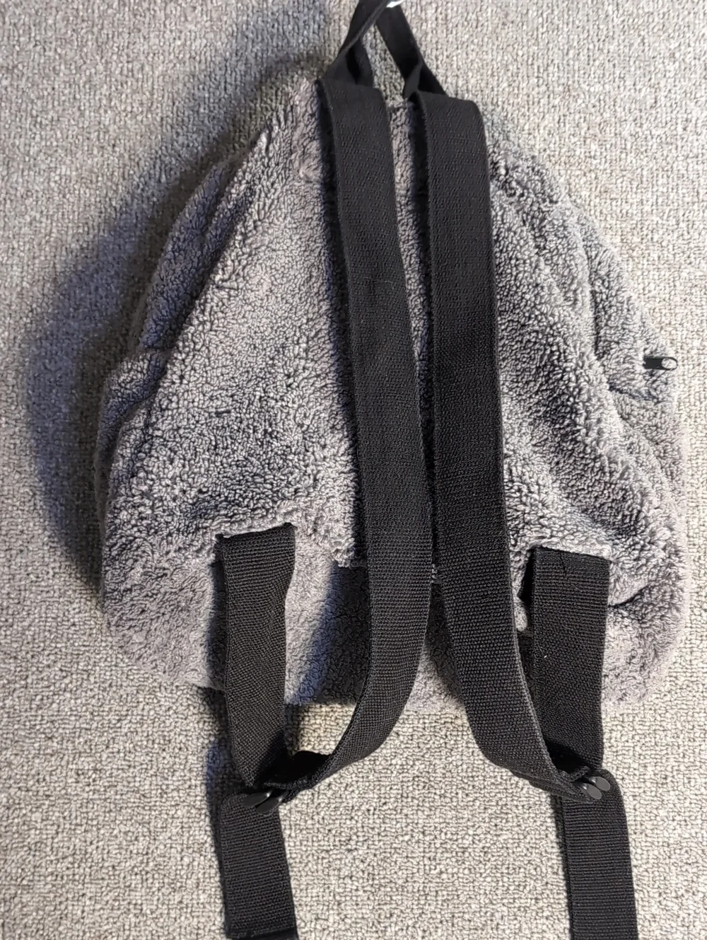 Urban Outritters Teddy Fleece Backback In Gray
